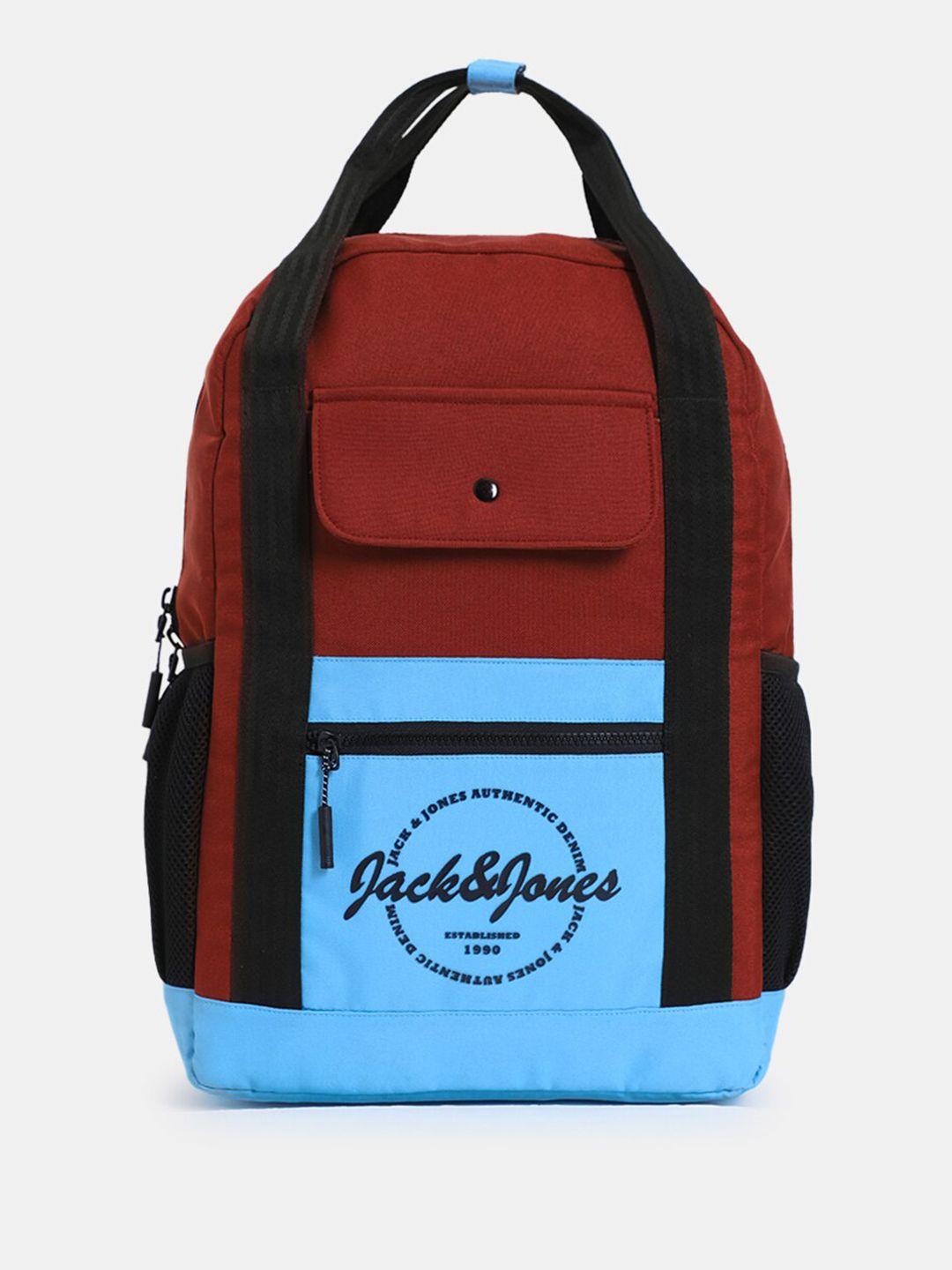 jack & jones men colourblocked backpack