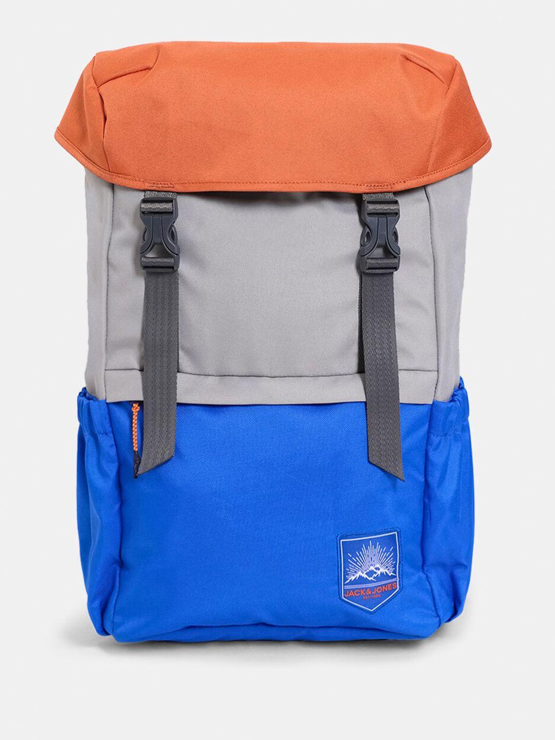 jack & jones men colourblocked backpack