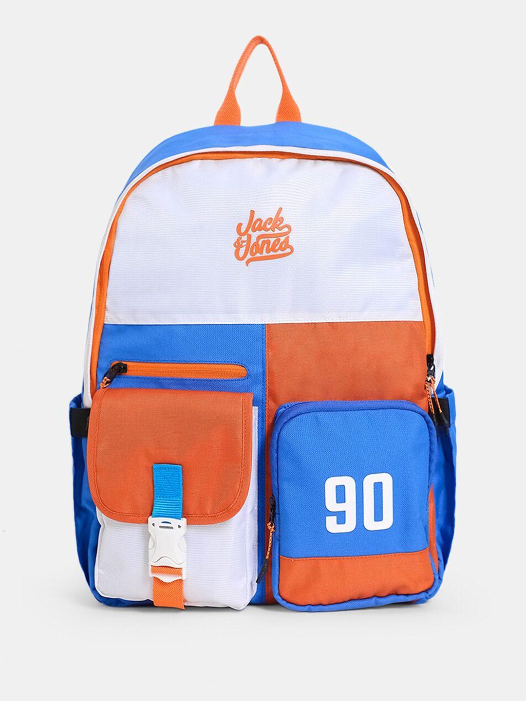 jack & jones men colourblocked backpack