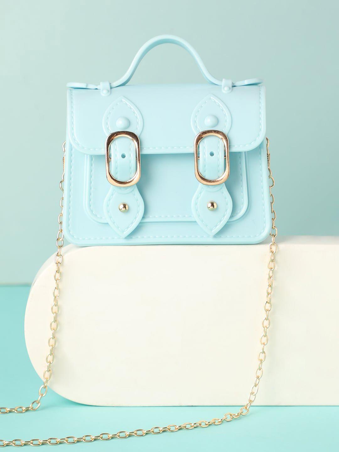 haute sauce by campus sutra suede structured shoulder bag