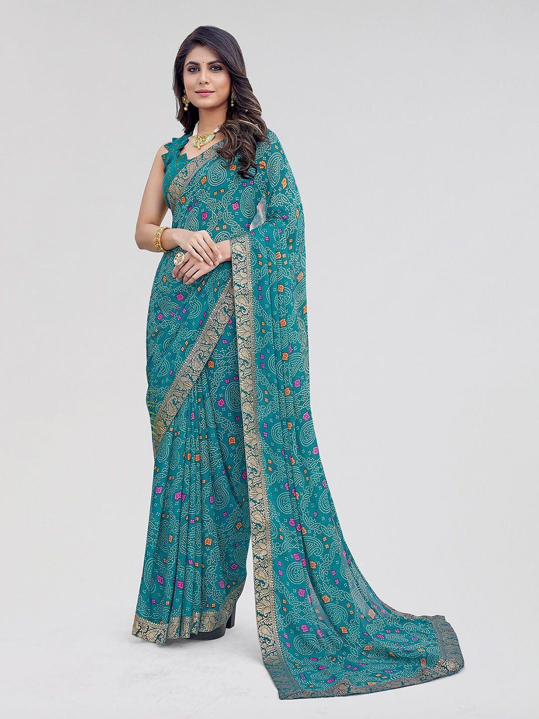 yashika bandhani printed bandhani saree