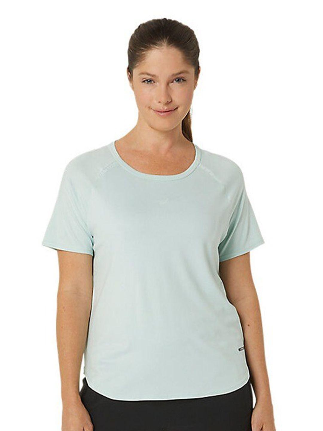 asics round neck short raglan sleeves sports t- shirts