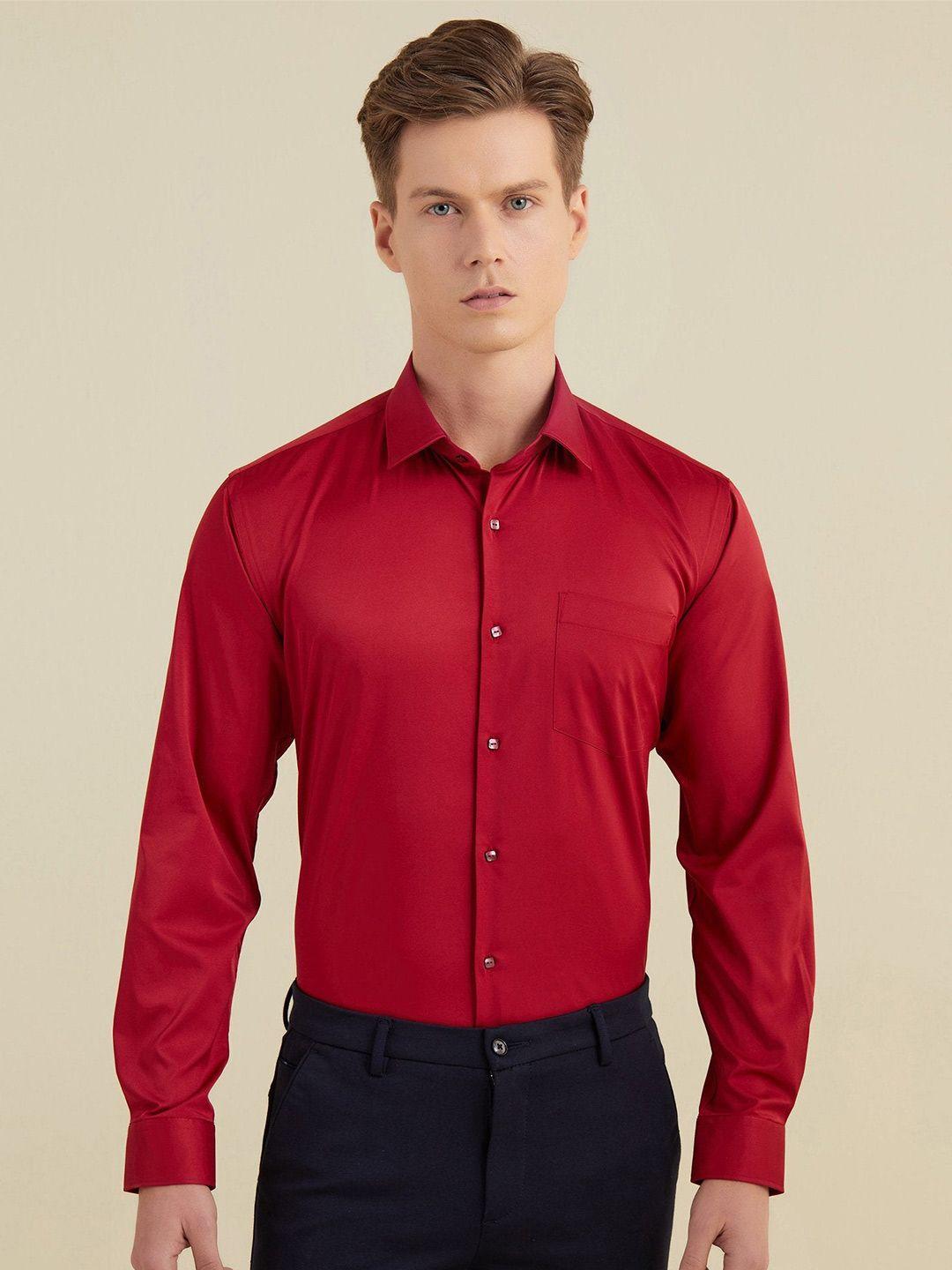 stori spread collar opaque casual shirt