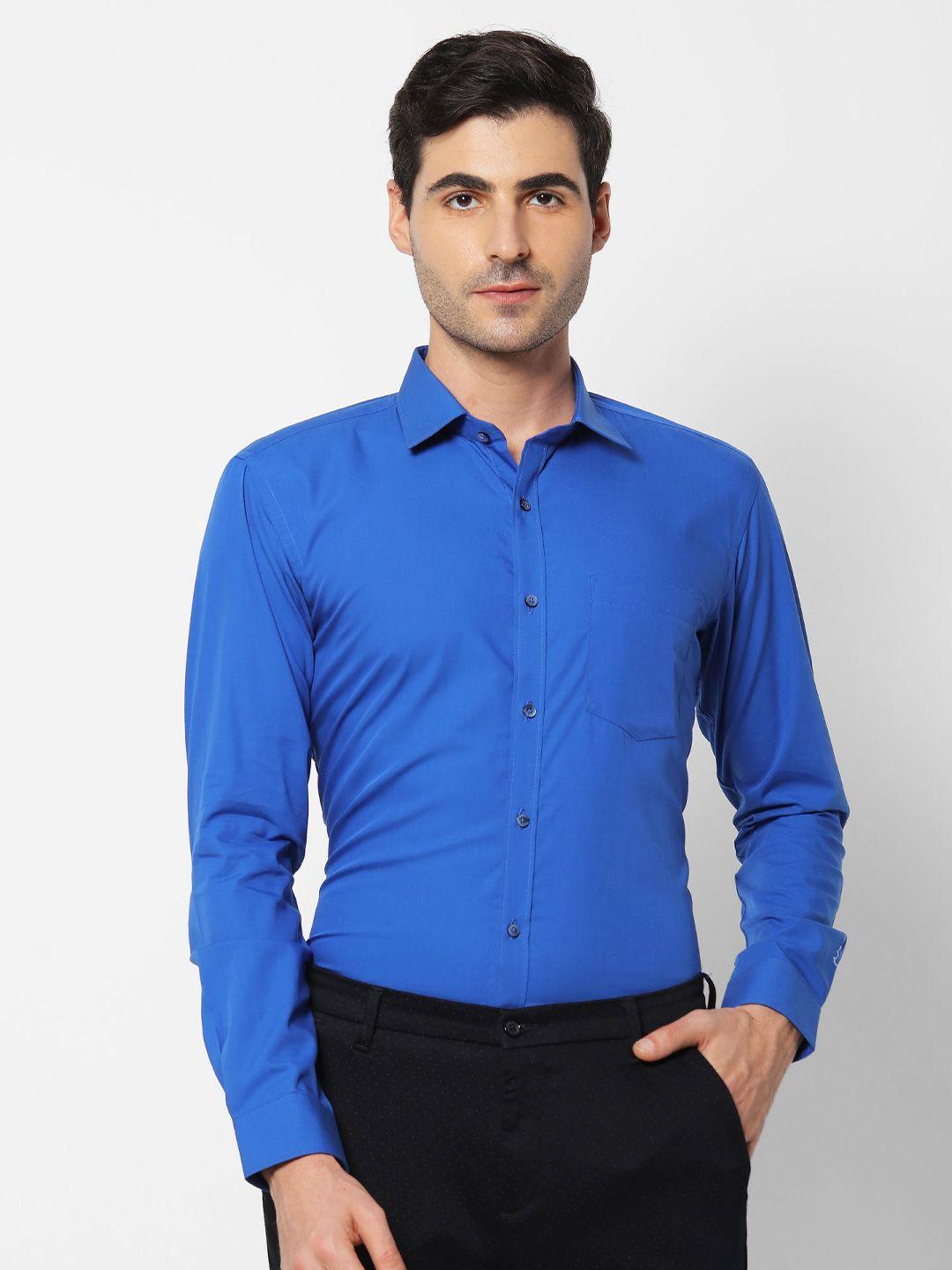 stori spread collar opaque cotton casual shirt