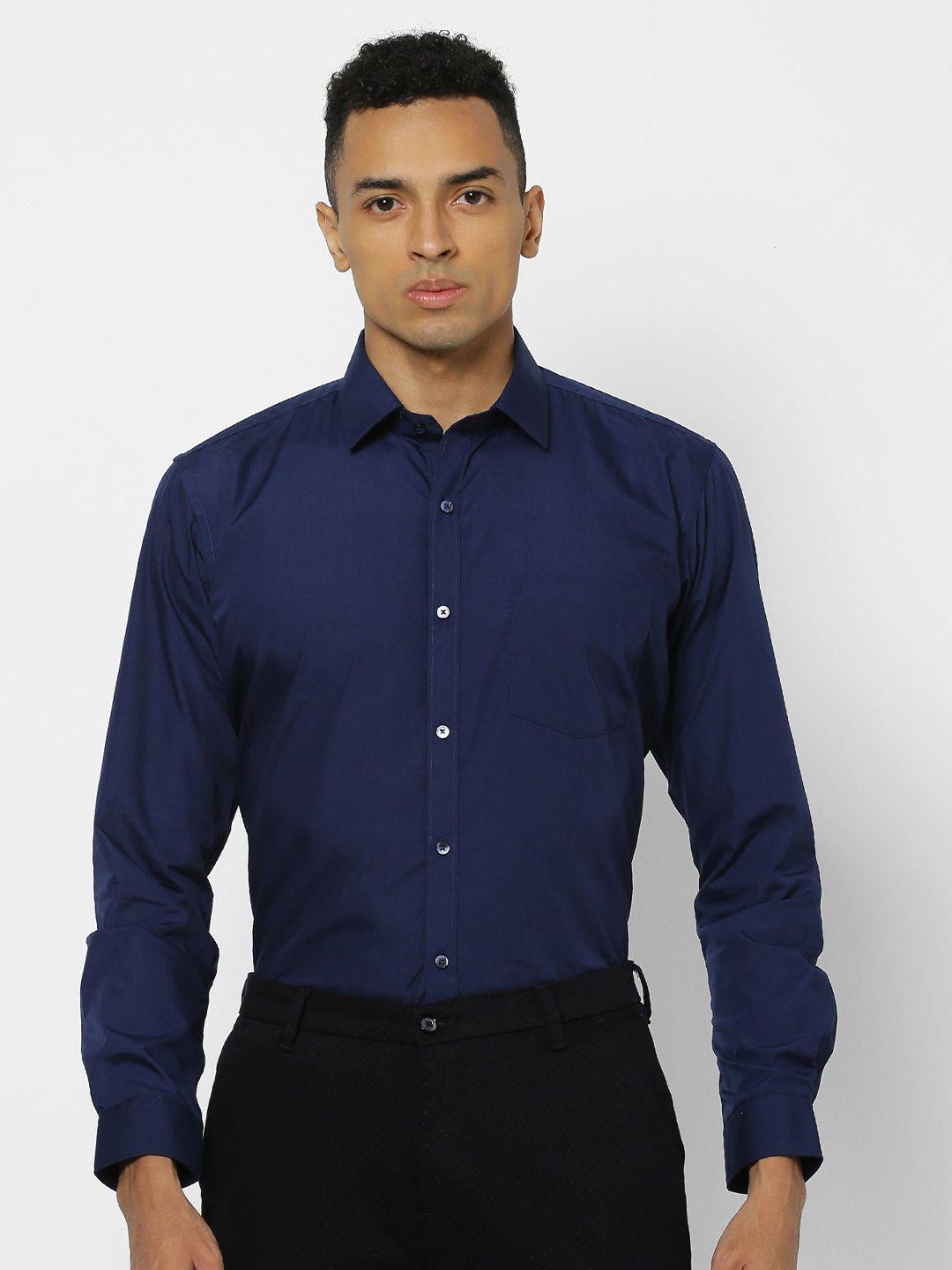 stori spread collar opaque cotton casual shirt