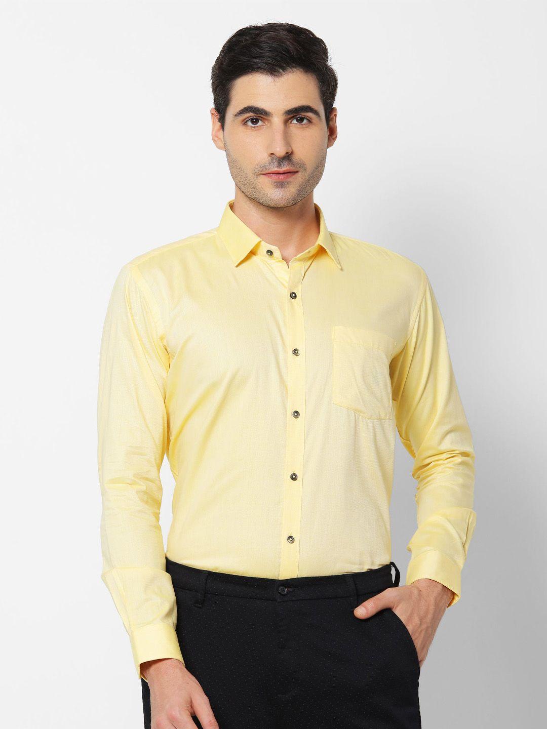 stori men slim fit opaque formal shirt