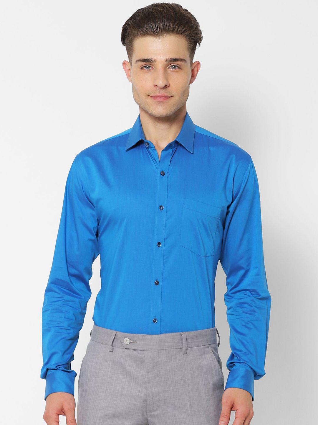 stori men slim fit opaque formal shirt