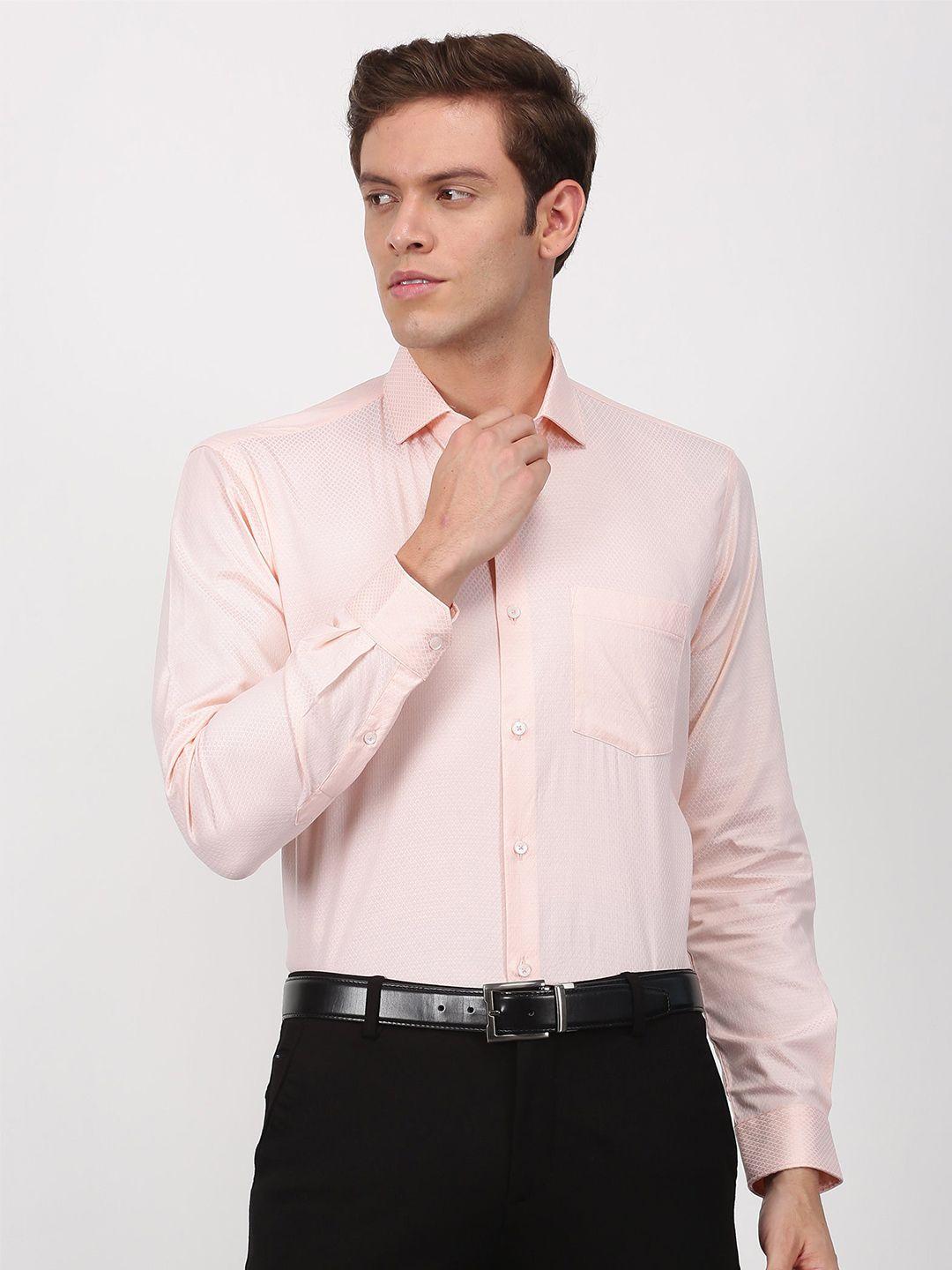 stori men slim fit opaque formal shirt