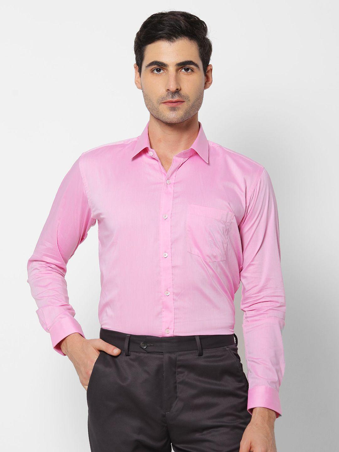 stori men slim fit opaque formal shirt