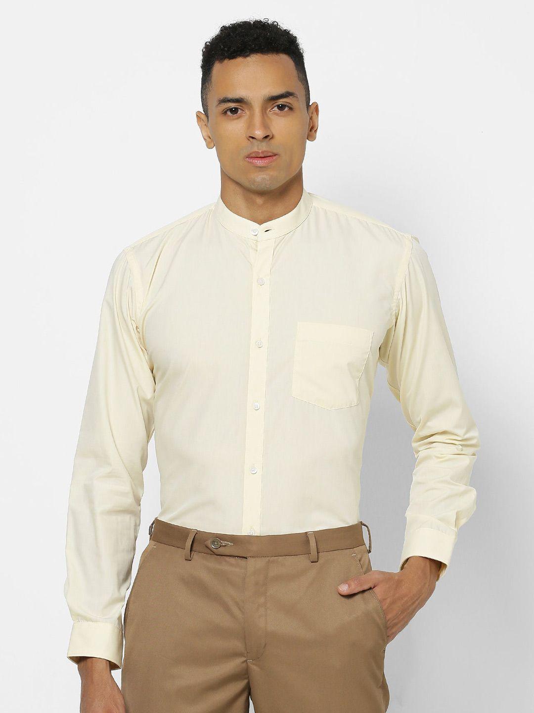 stori men slim fit opaque formal shirt