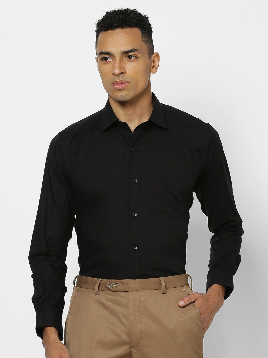 stori men slim fit opaque formal shirt