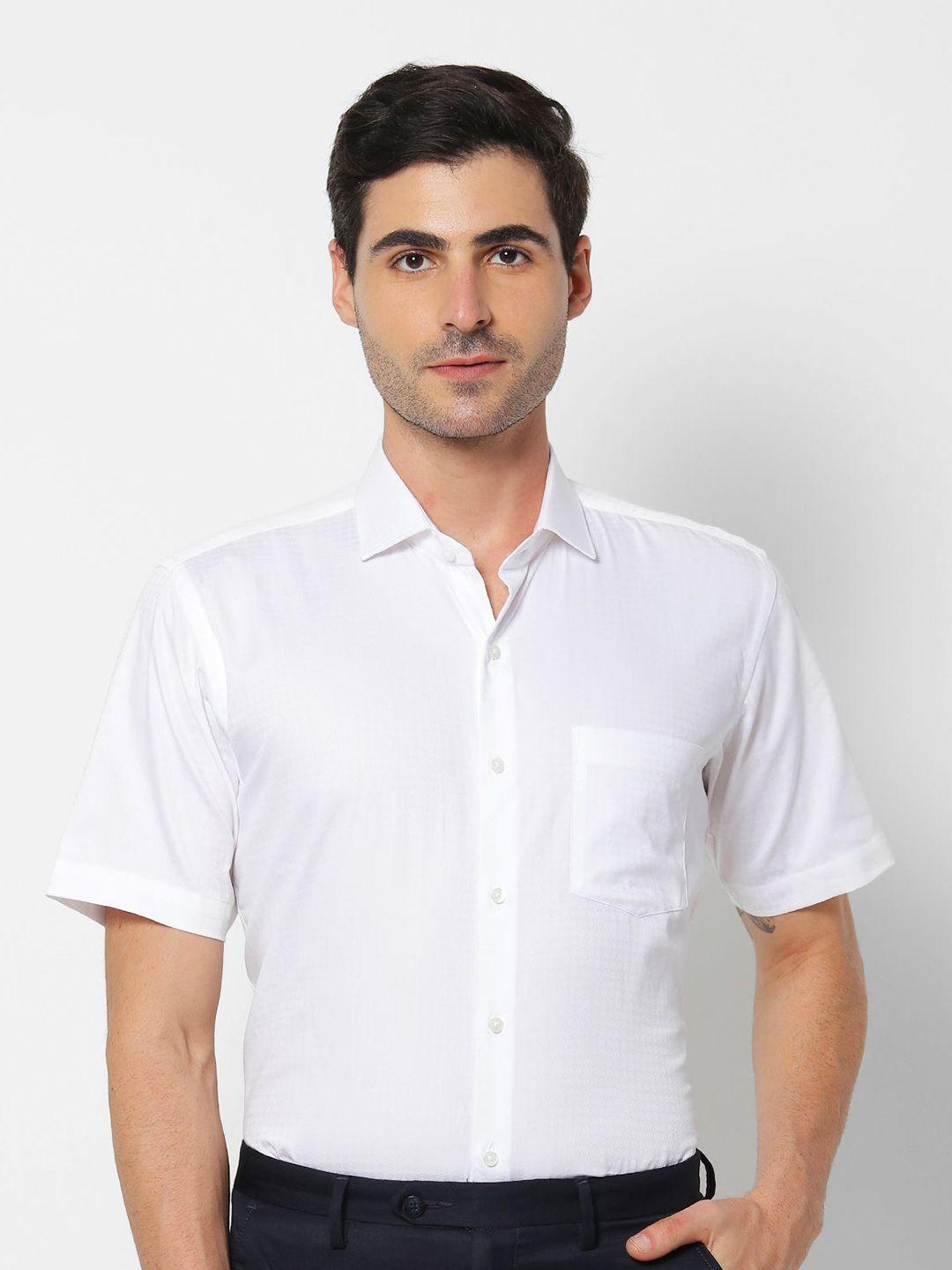 stori men slim fit opaque formal shirt