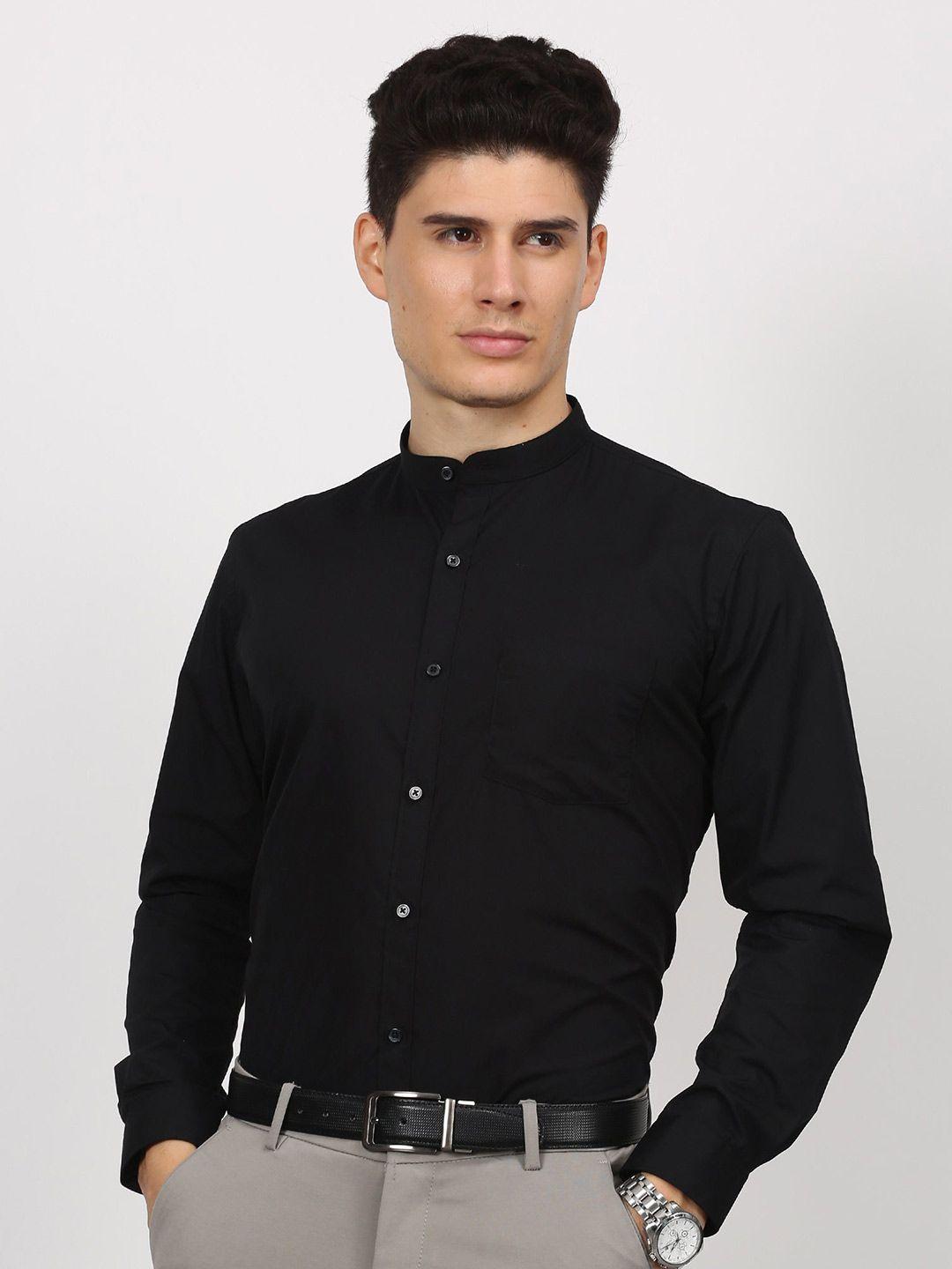 stori men slim fit opaque formal shirt