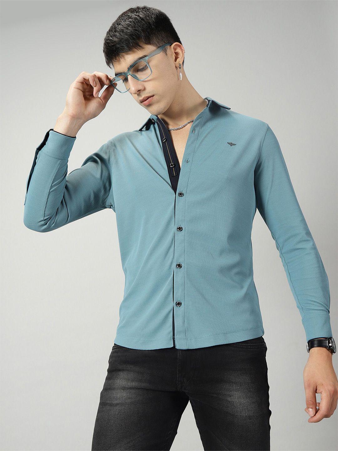 stellers spread collar classic opaque casual shirt