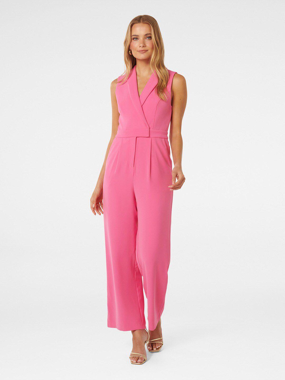 forever new shawl neck basic jumpsuit