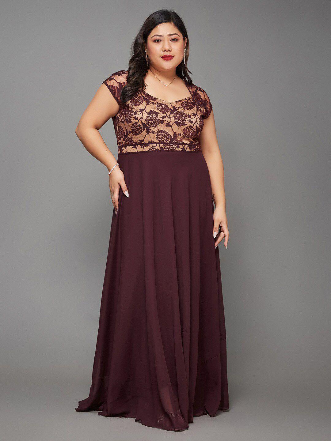 miss chase a+ georgette maxi dress