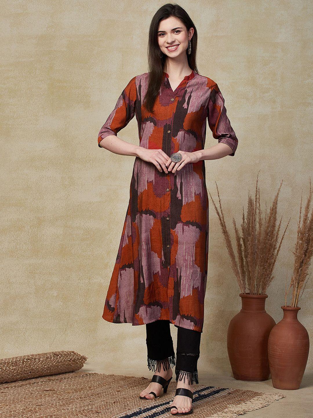 fashor women printed thread work kurta