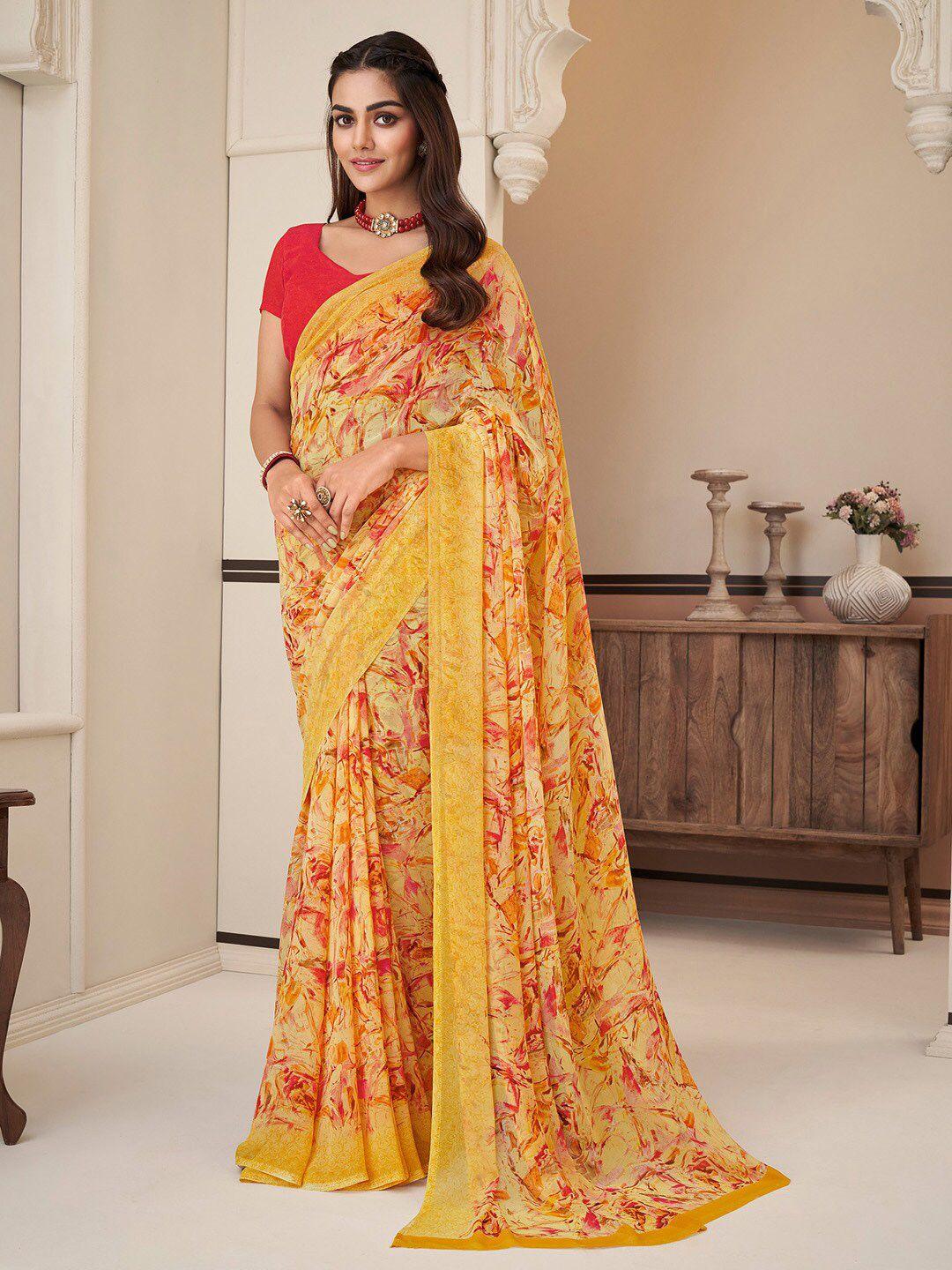 anouk pure georgette designer dabu saree