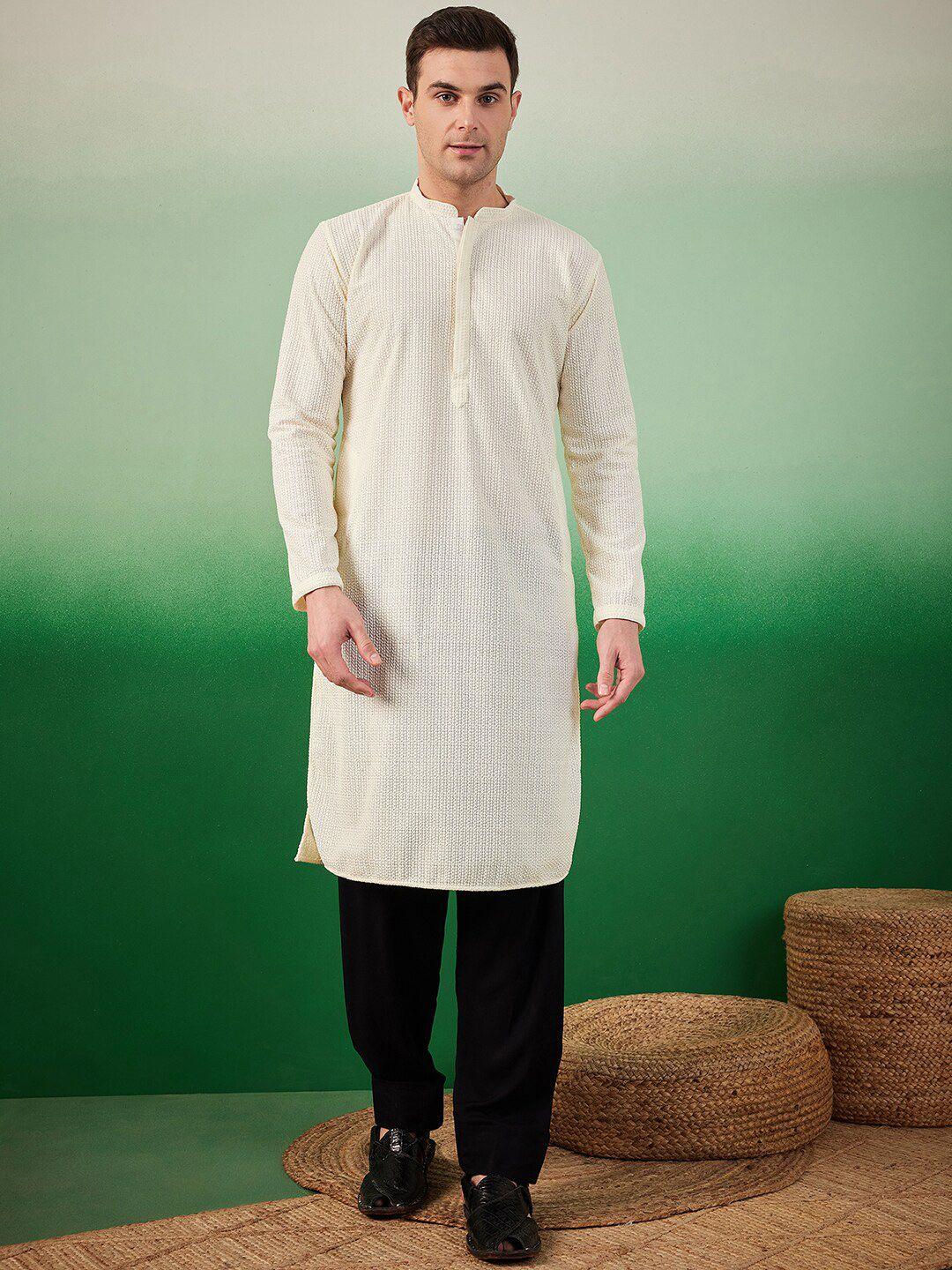 sangria embroidered pure cotton straight kurtas