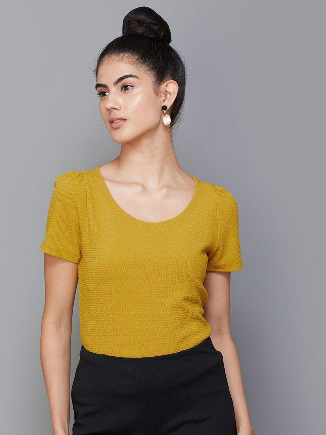 code by lifestyle short sleeves puff sleeves top