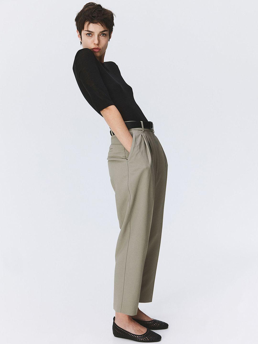 h&m ankle length trousers