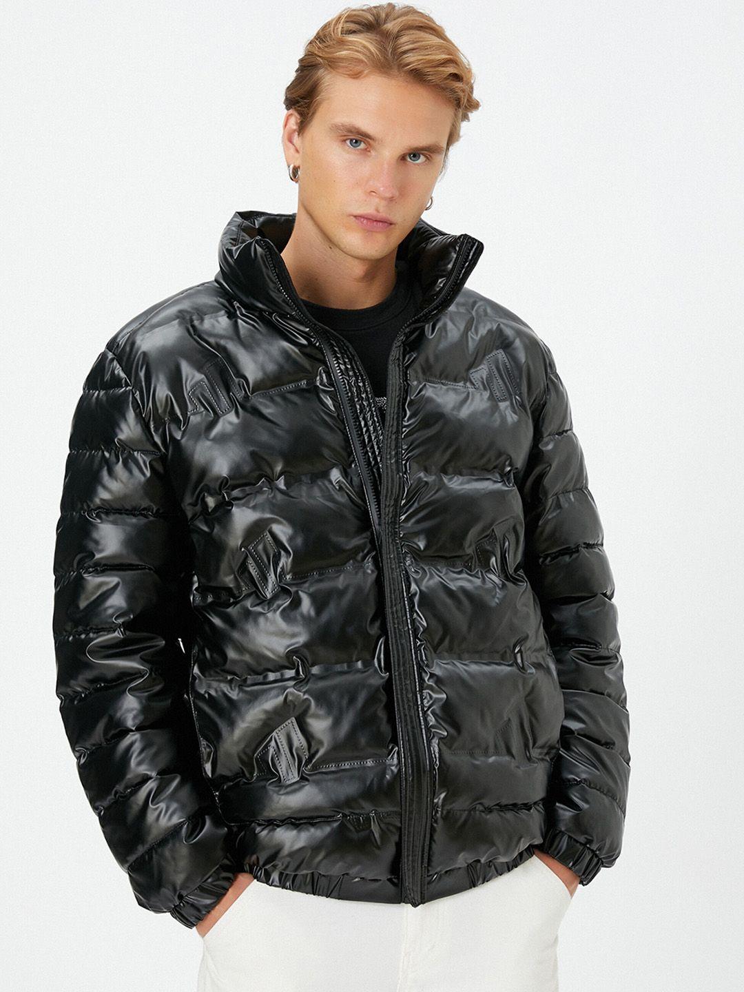 koton men crop puffer jacket