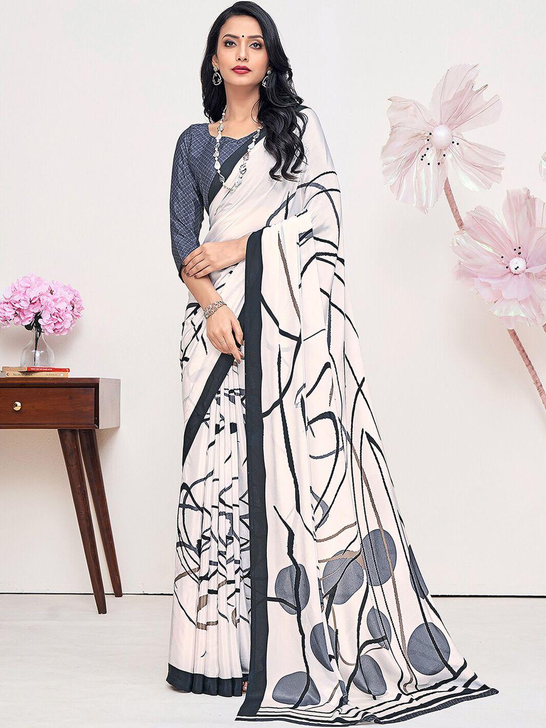 mitera poly crepe bagru saree