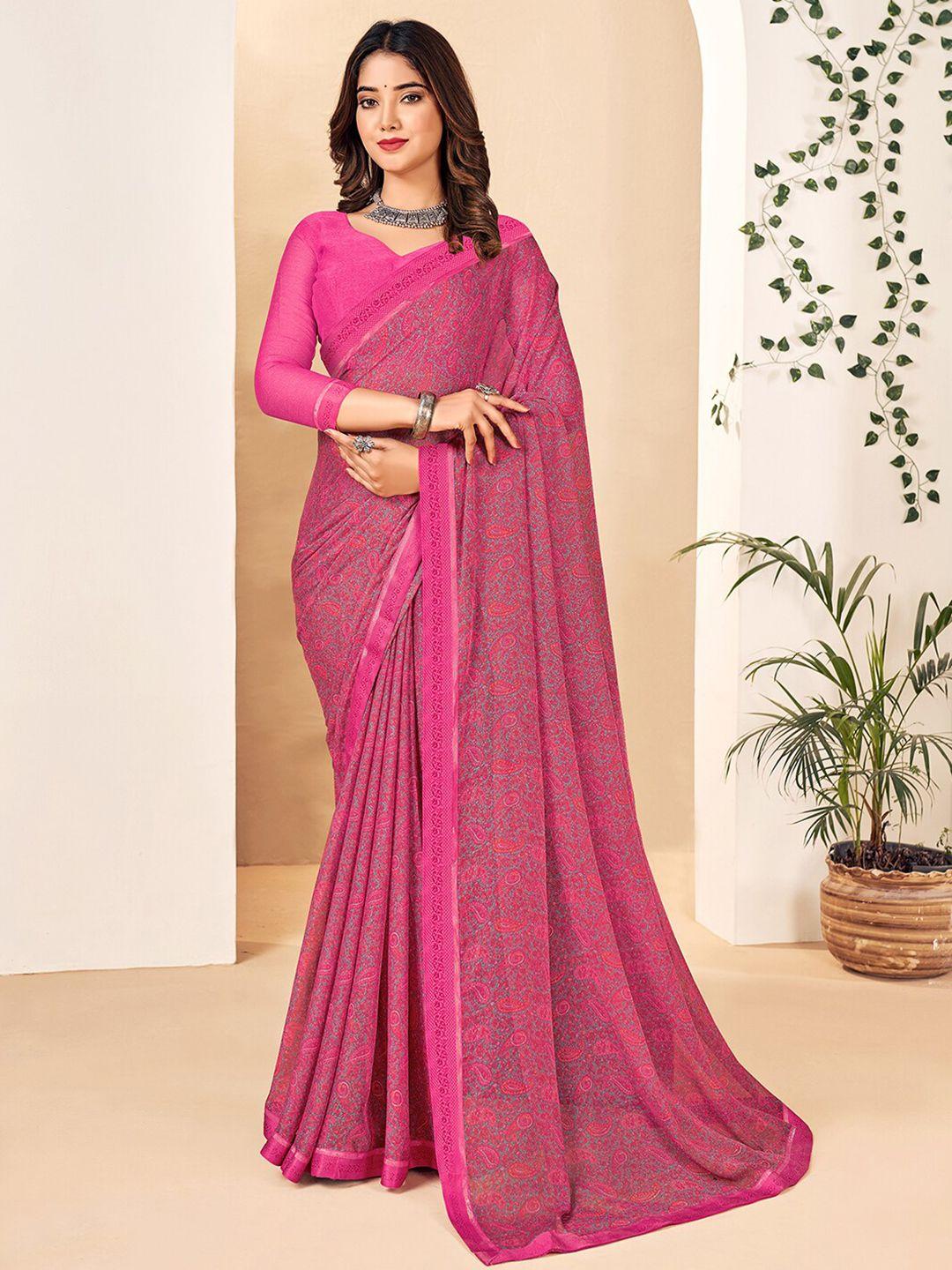 mitera ethnic motifs poly georgette sungudi saree