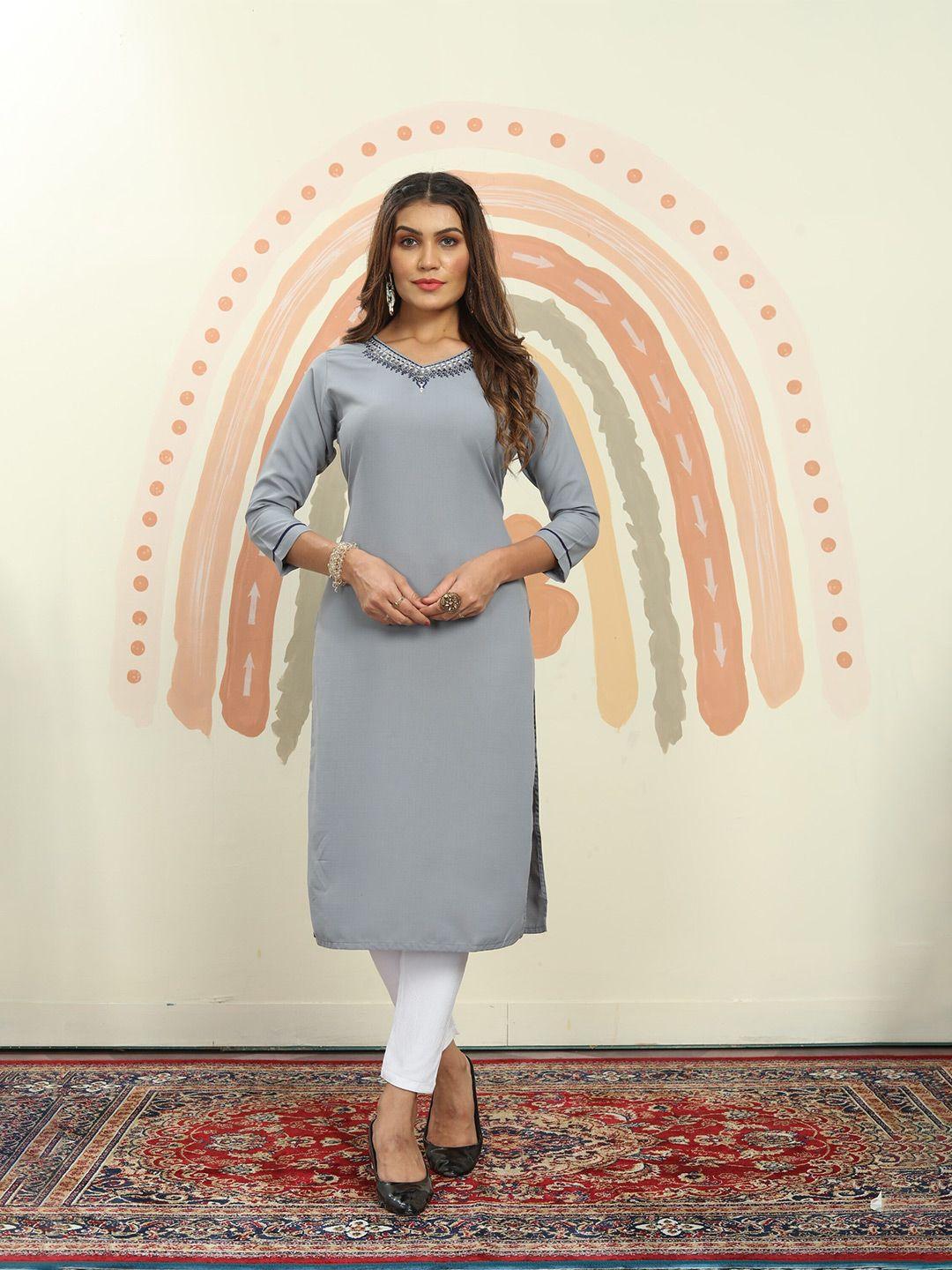 kalini pure cotton straight kurta