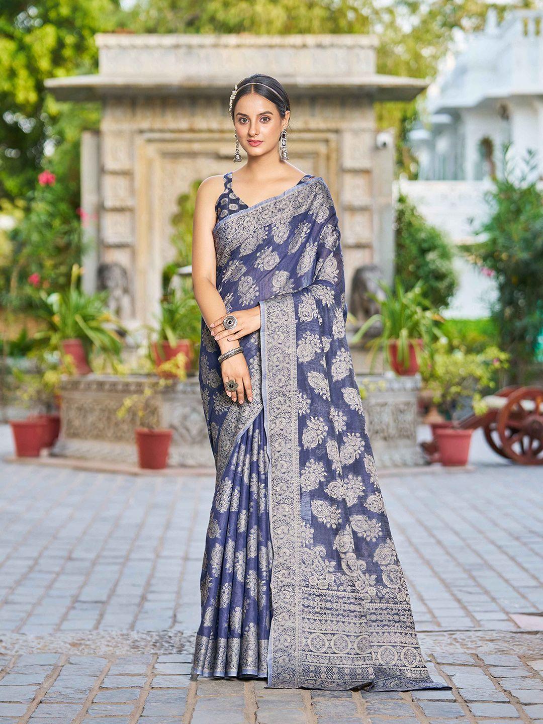 swornof ethnic motifs woven design zari saree