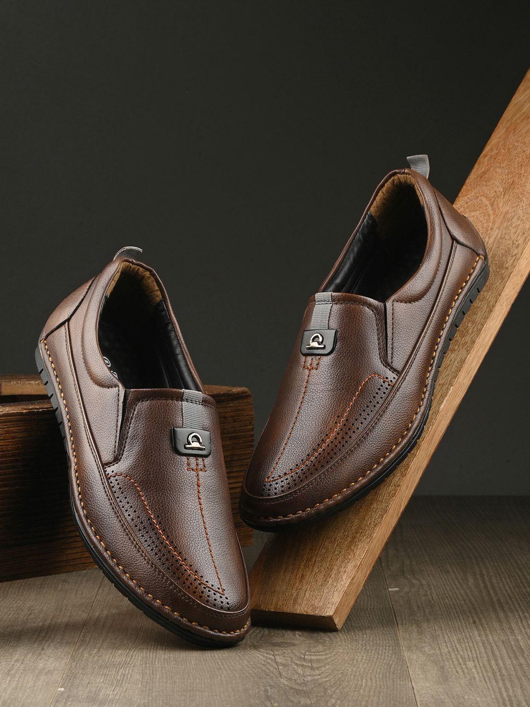 here&now men formal slip-on shoes