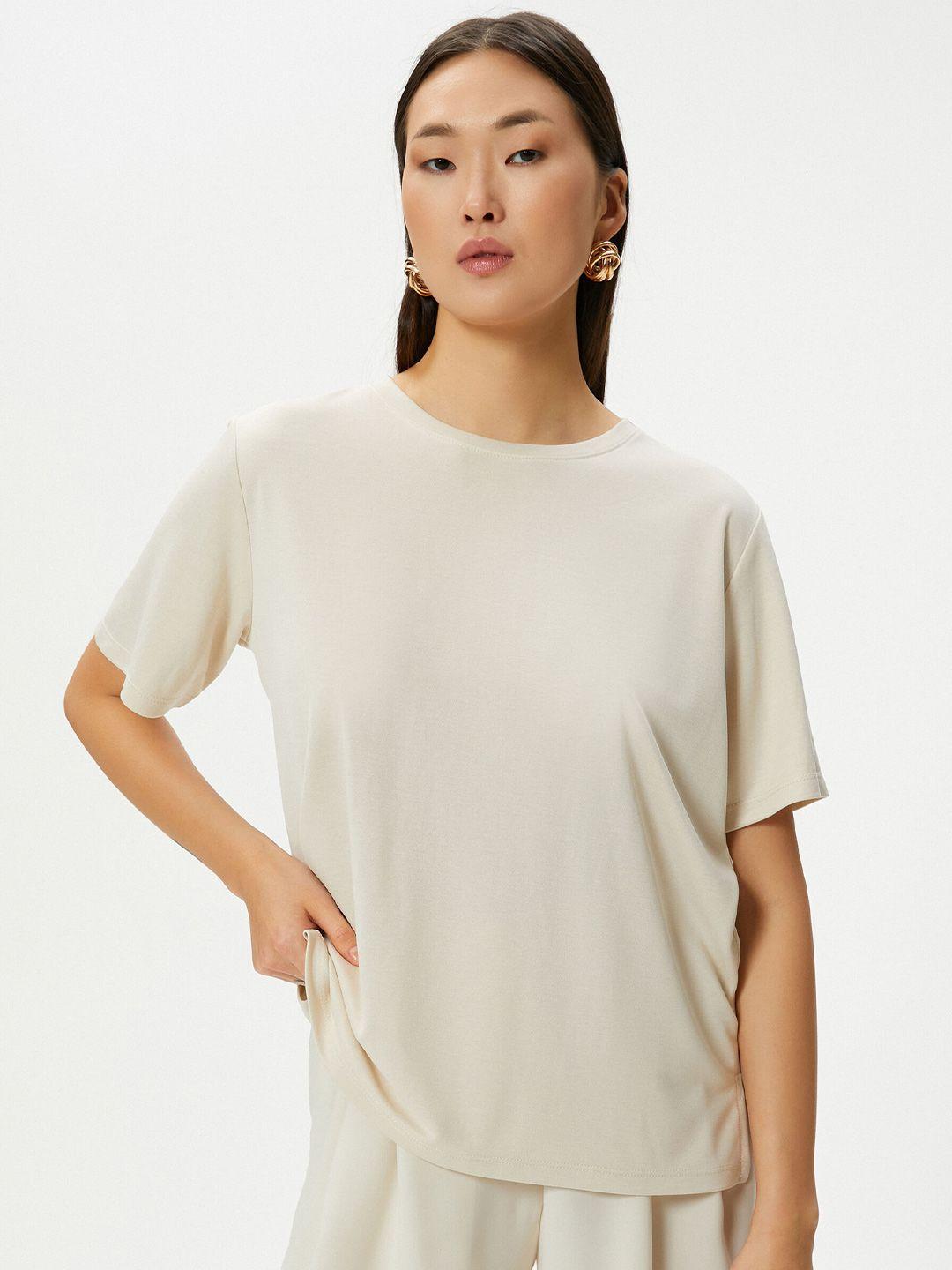 koton round neck casual t-shirt