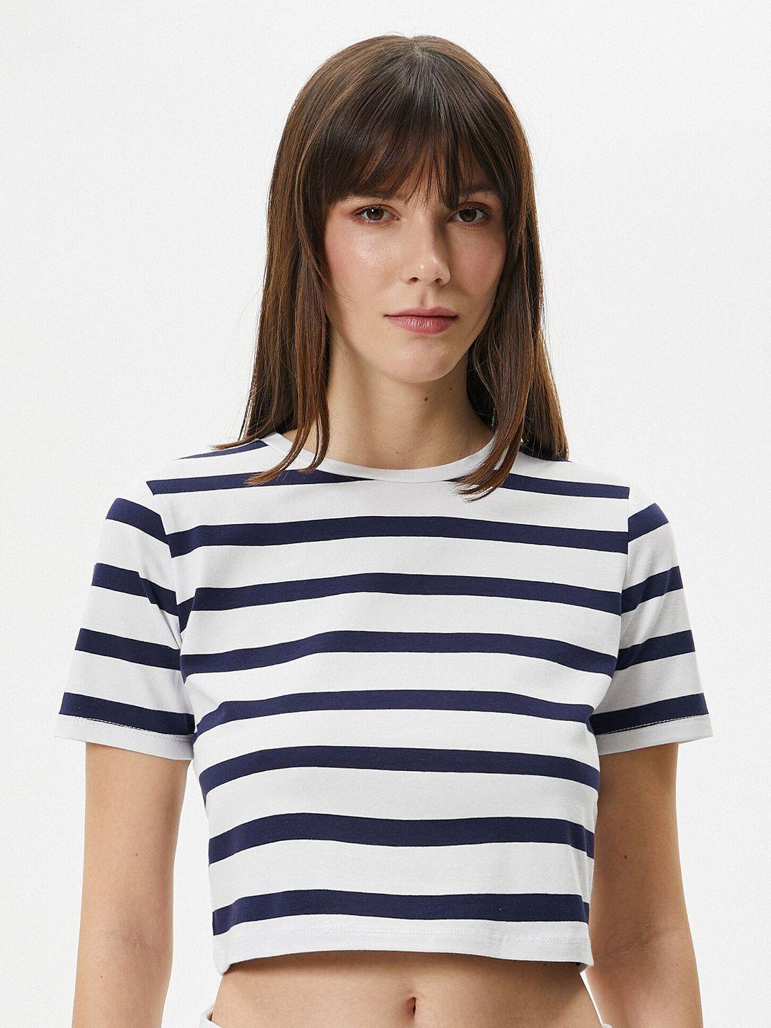 koton women striped t-shirt