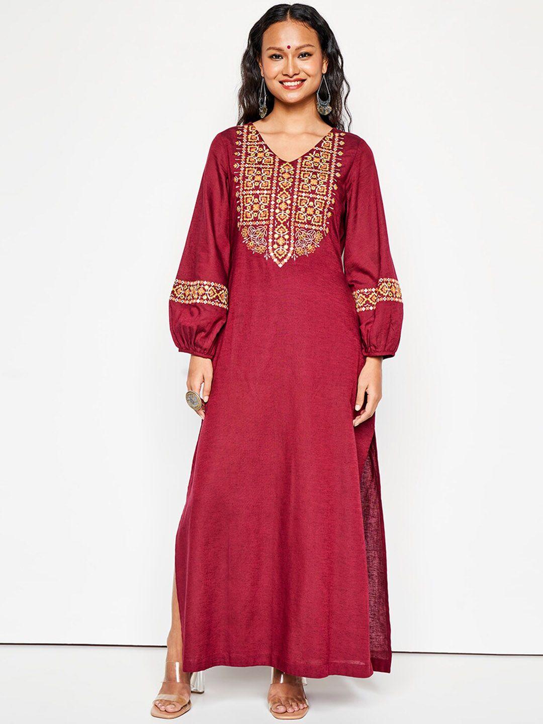 global desi embroidered ethnic dress