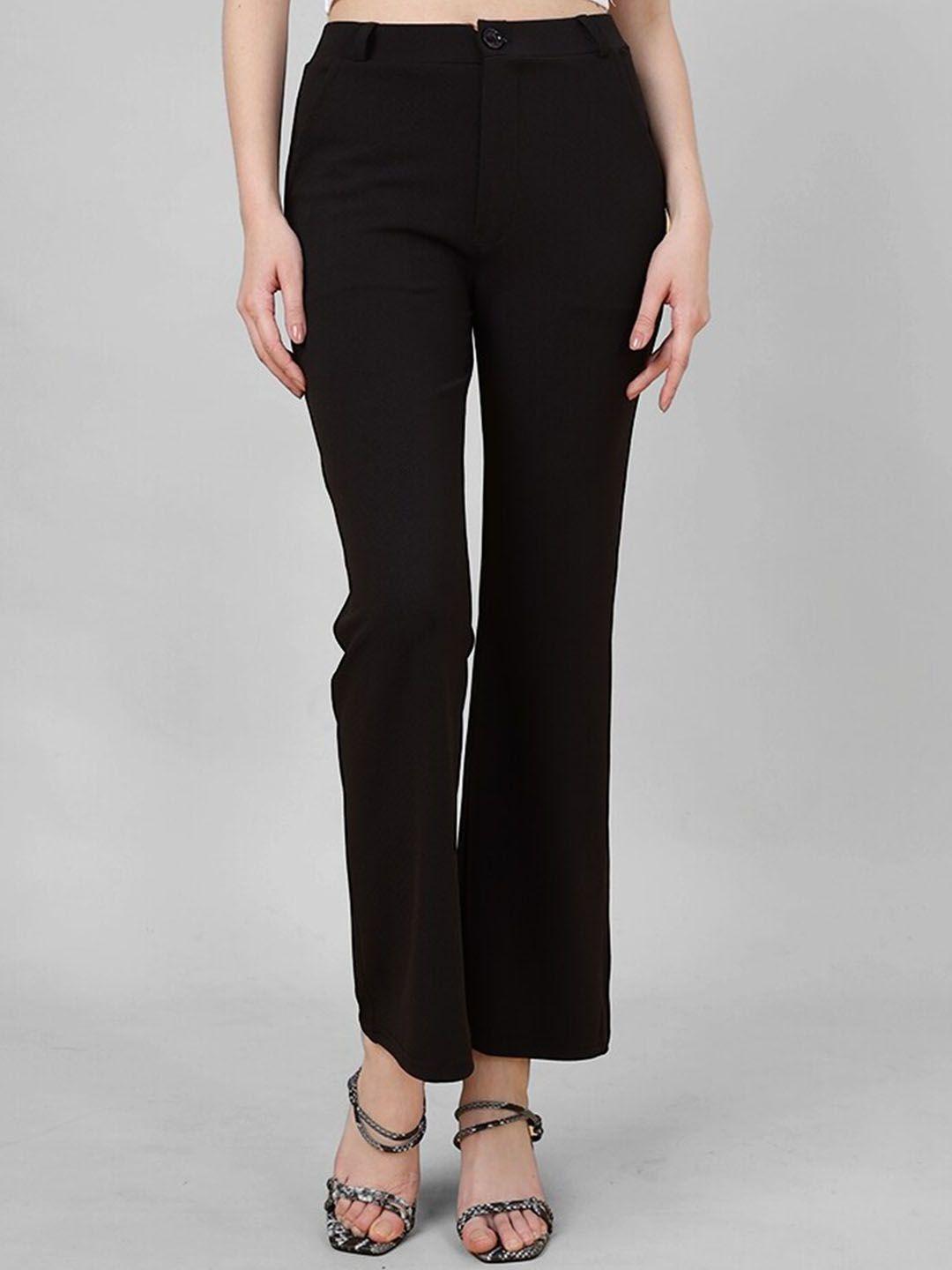 fithub women flared high-rise trousers