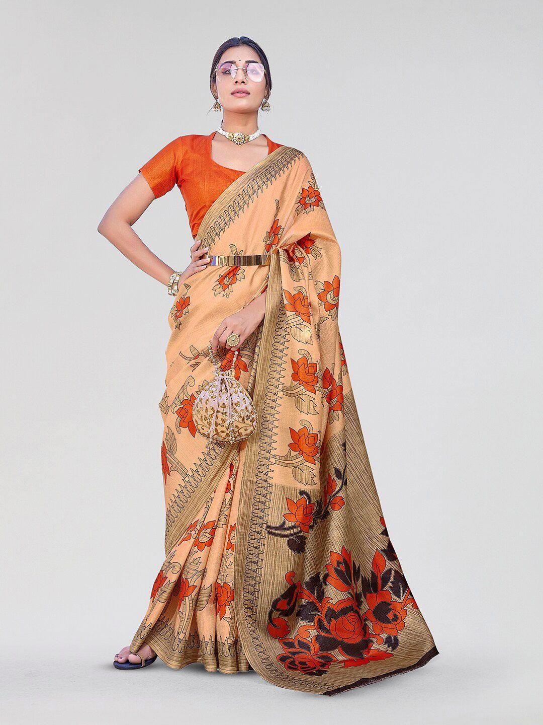 yashika floral art silk mysore silk saree