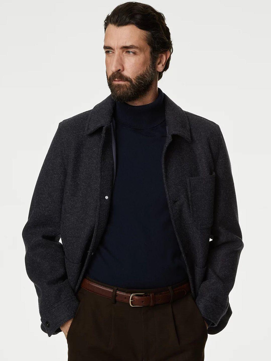 marks & spencer spread collar tailored jacket