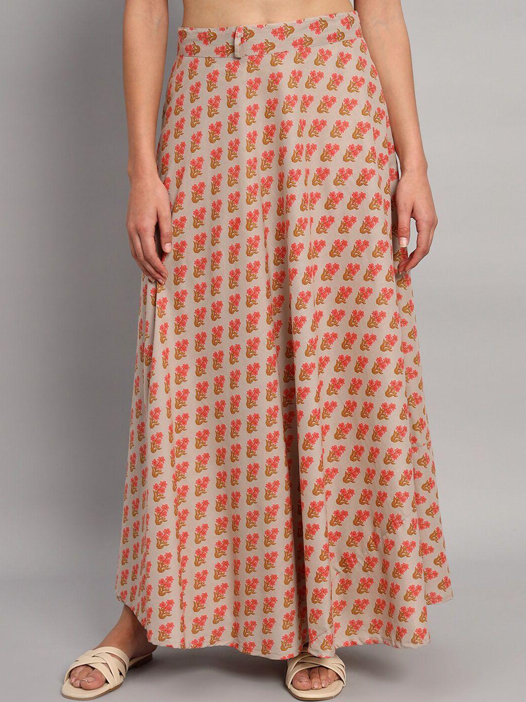 handicraft palace printed pure cotton wrap maxi skirts