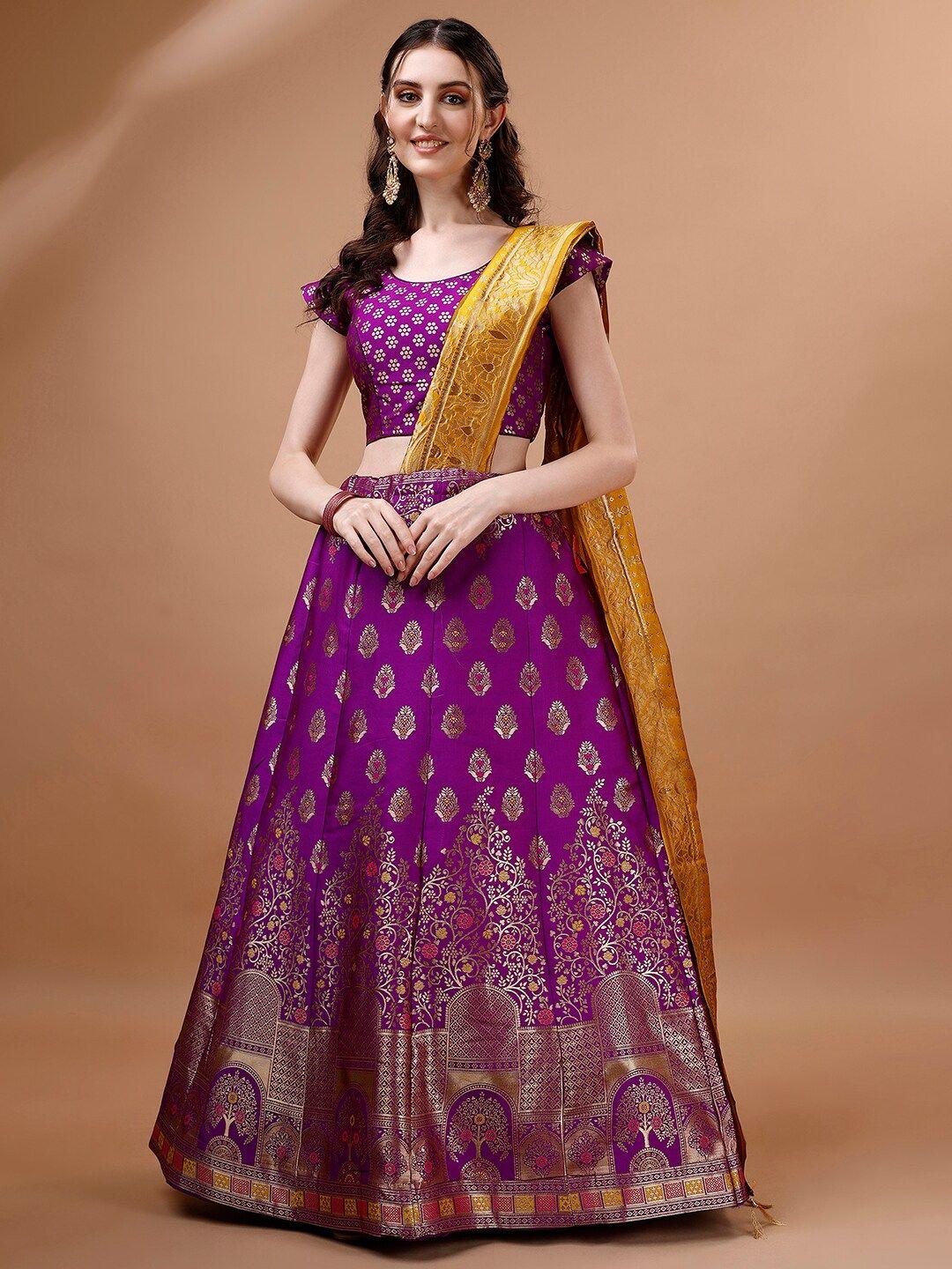 kalini semi-stitched lehenga & unstitched blouse with dupatta