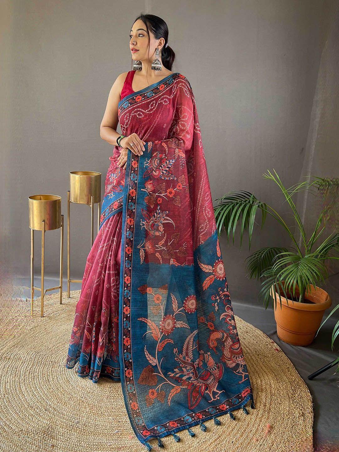 mitera ethnic motifs tussar saree