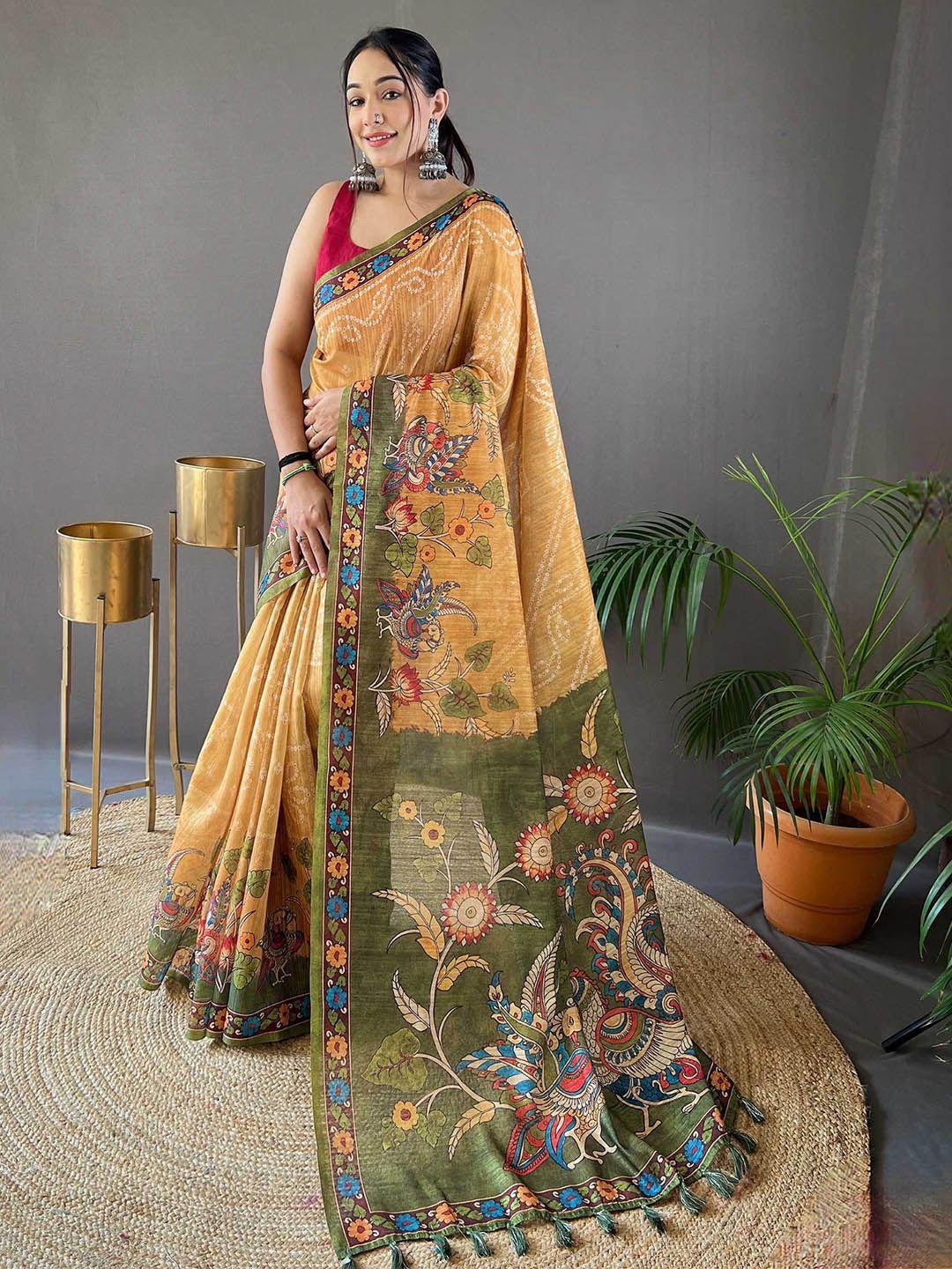 mitera ethnic motifs tussar saree