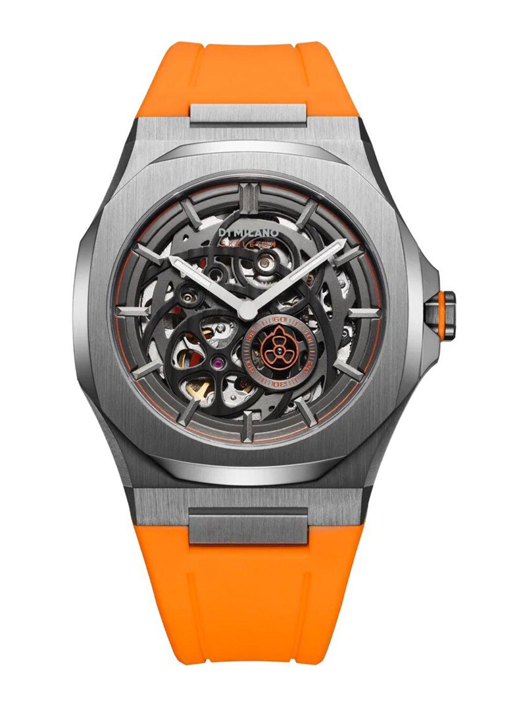 d1 milano men printed dial & straps analogue watch skrj16