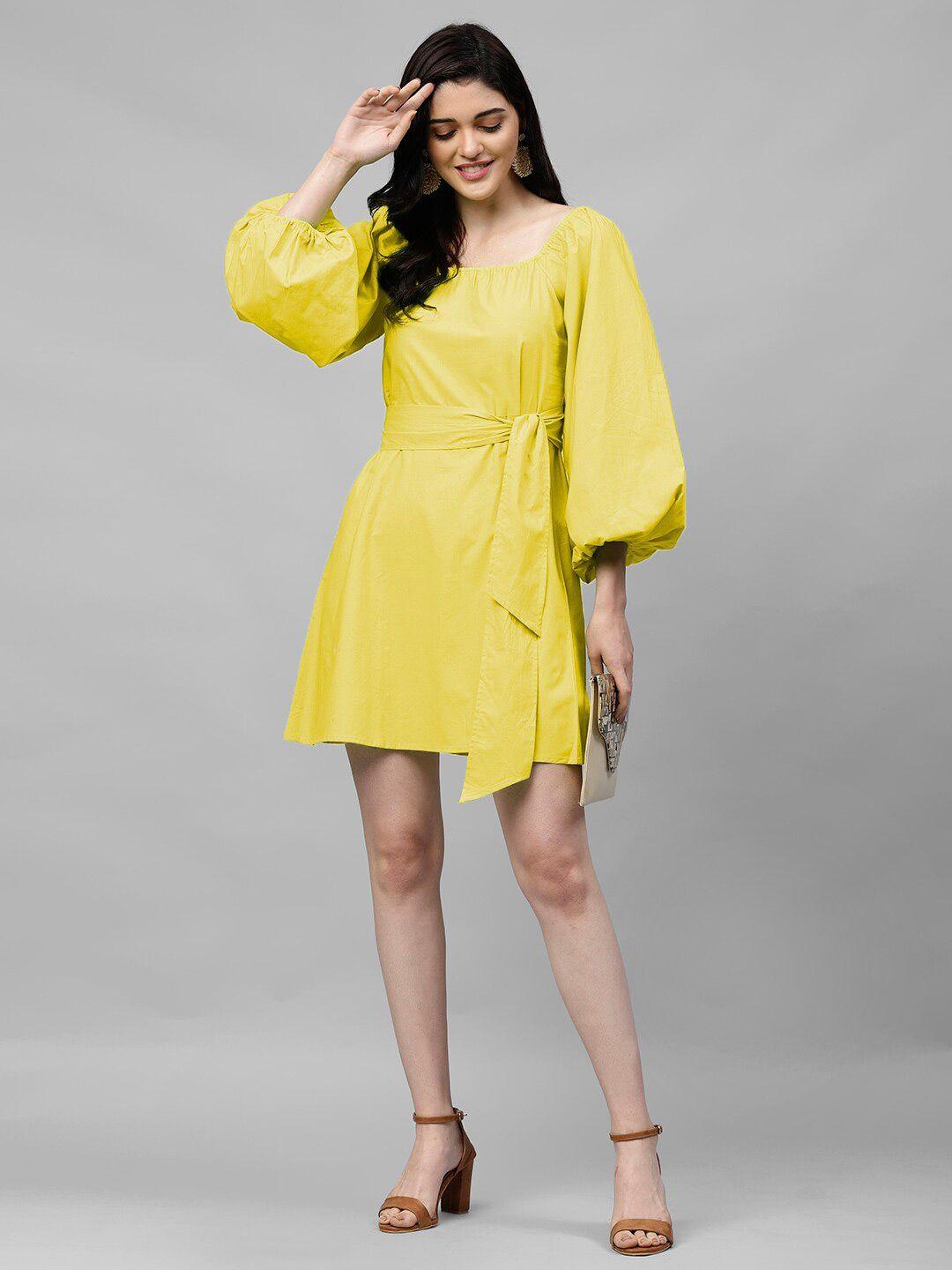 athena flared sleeve a-line dress