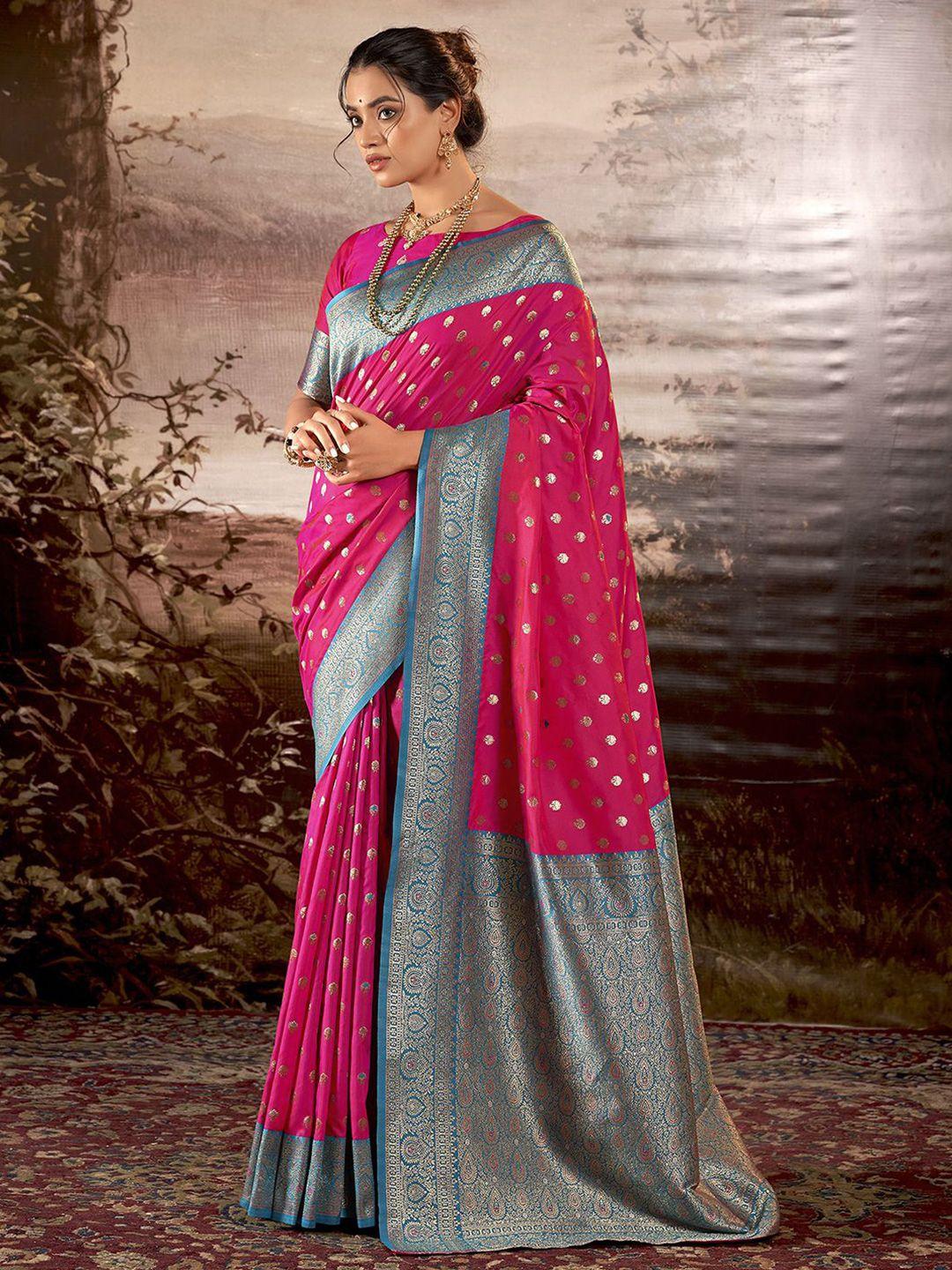 mitera woven design zari silk banarasi saree