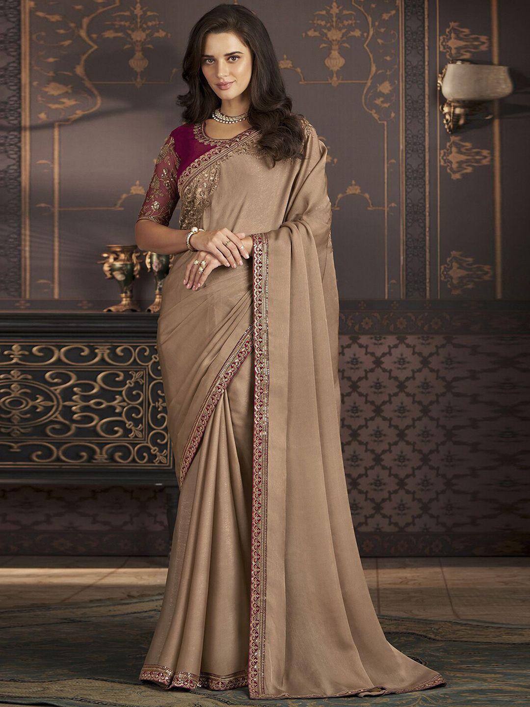 mitera embroidered chettinad saree