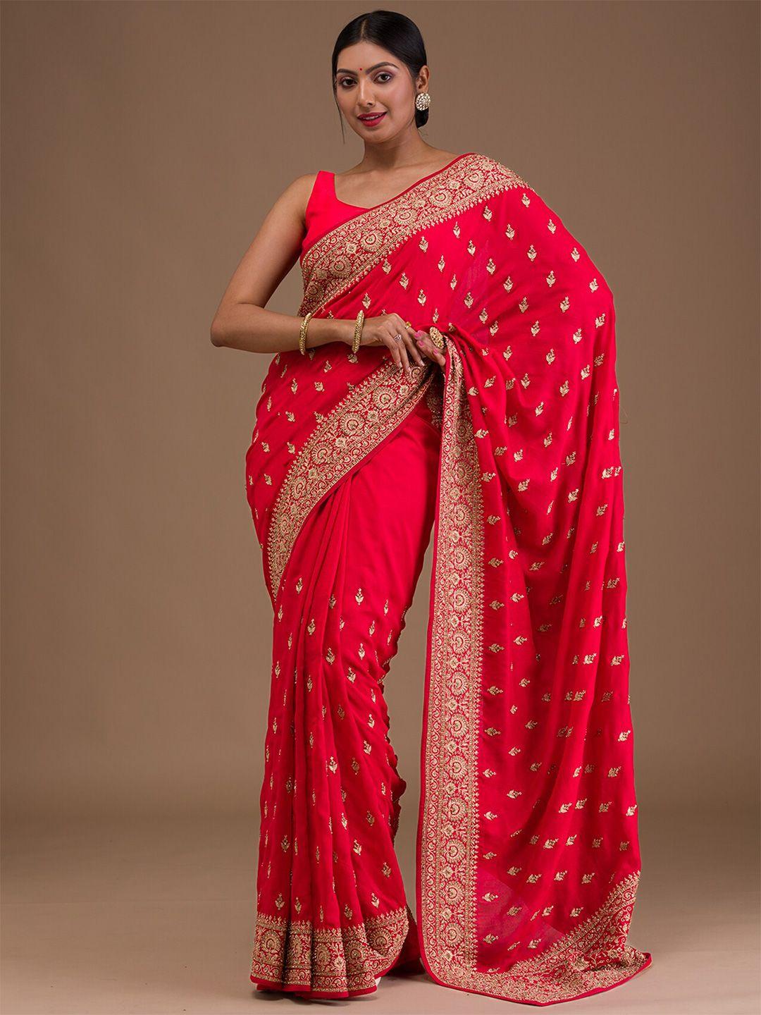 koskii floral zari art silk saree