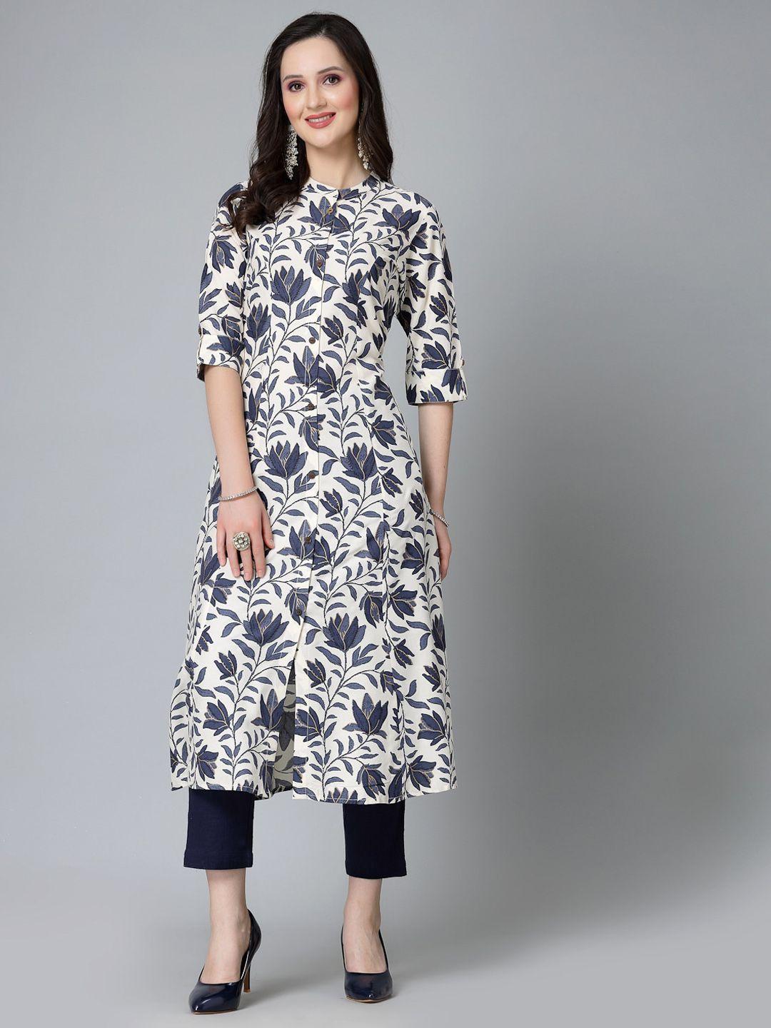 stylum women printed keyhole neck kurta