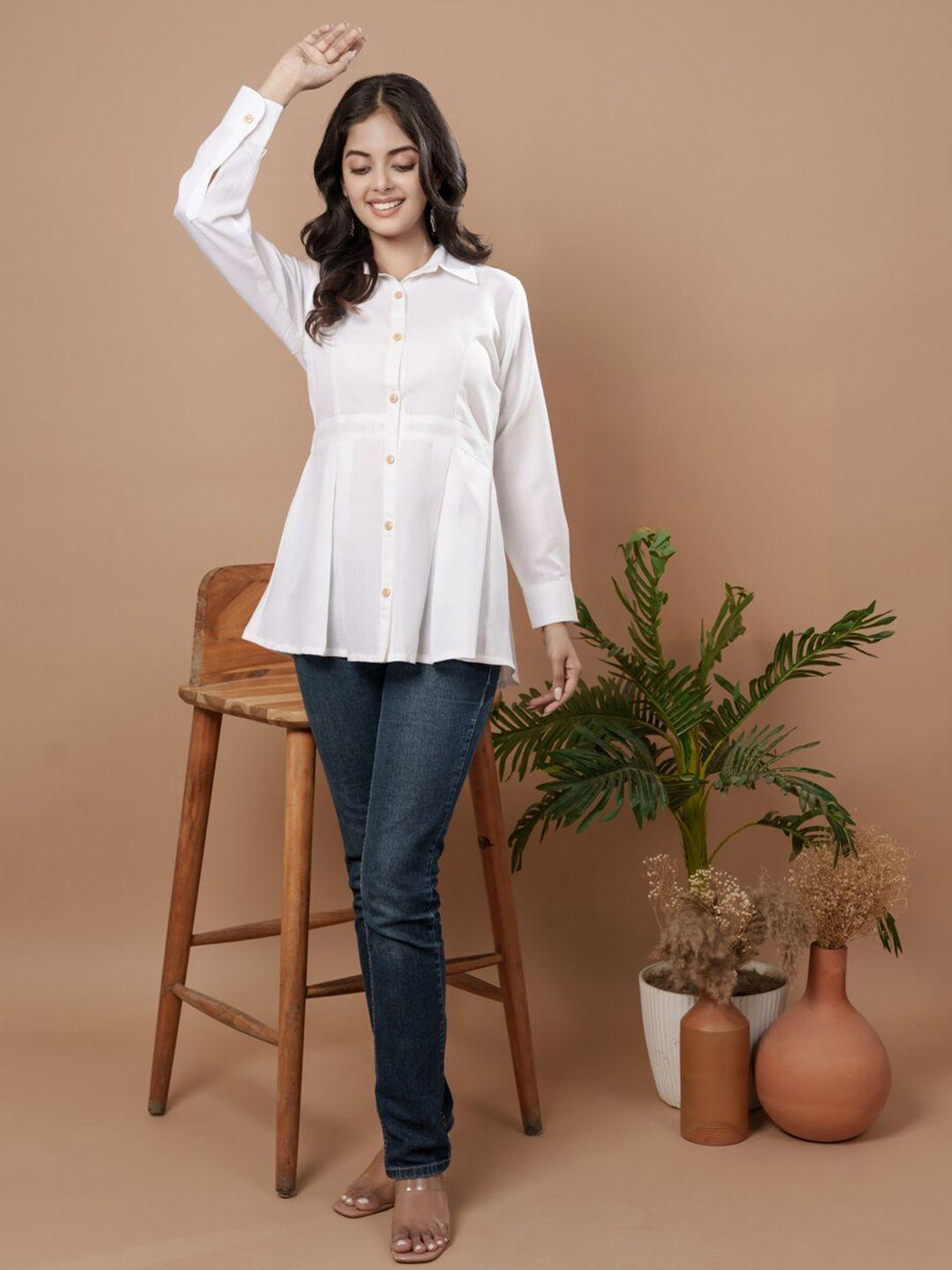 weavllite shirt collar tunic