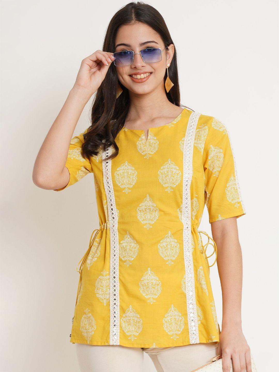 cotland fashion print cotton top