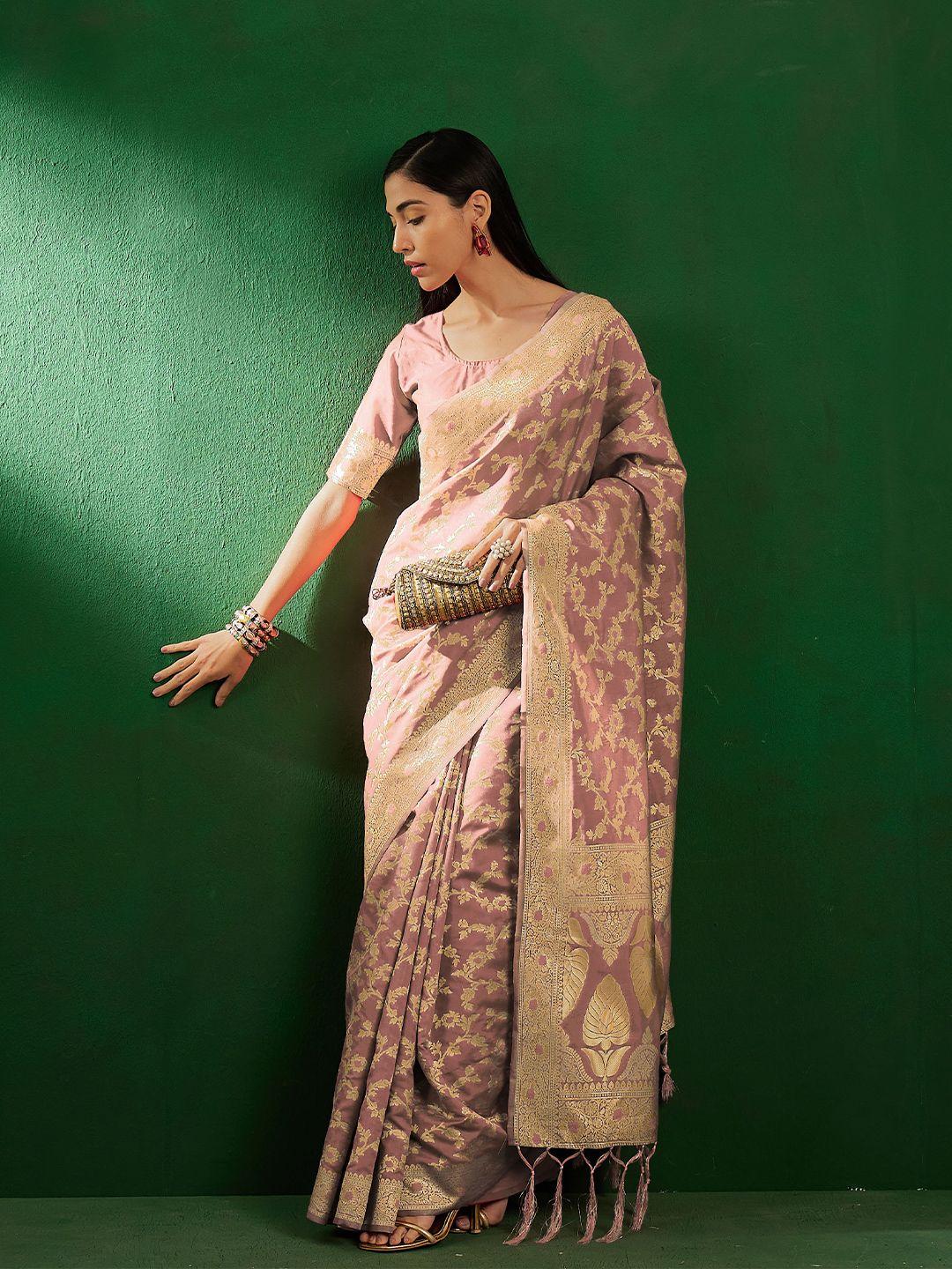 sangria woven design banarasi saree